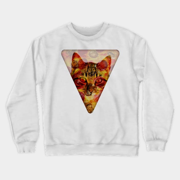 PizzaCat Slice Crewneck Sweatshirt by Bethany-Bailey